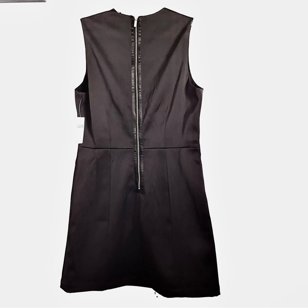 Anthropologie Sleeveless Square Neck Shift Mini Dress in Dark Brown Size 6 NWT - Picture 4 of 12